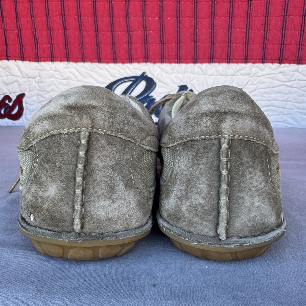 Size 13 - Patagonia Olulu Men's Hiking Shoes Sage Khaki Leather Hemp Low Top - Picture 8 of 11